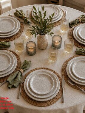 SET (6) Churchill Stonecast Homespun Range Speckled 6 5/8" Bread Plates England